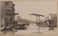 Y 021
<br/>
Stadsgracht met ophaalbrug
<br/>
<em>Hulswit, Jan (1766-1822)</em>